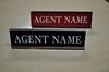 NAME PLATE WITH DESK HOLDER (2x8) 