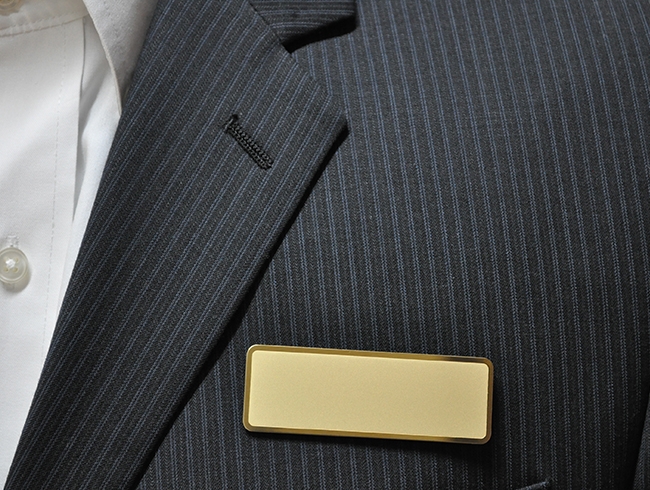 Logo on frosted gold Slim 
