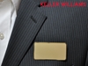 KW logo on frosted gold rectangle 