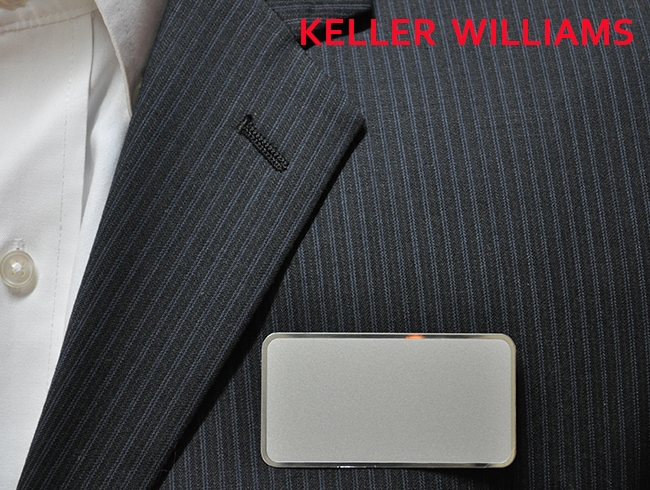KW logo on frosted silver Rectangle 