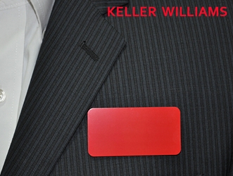 KW logo on red aluminum 