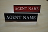 KW NAME PLATE WITH DESK HOLDER (2x10) 